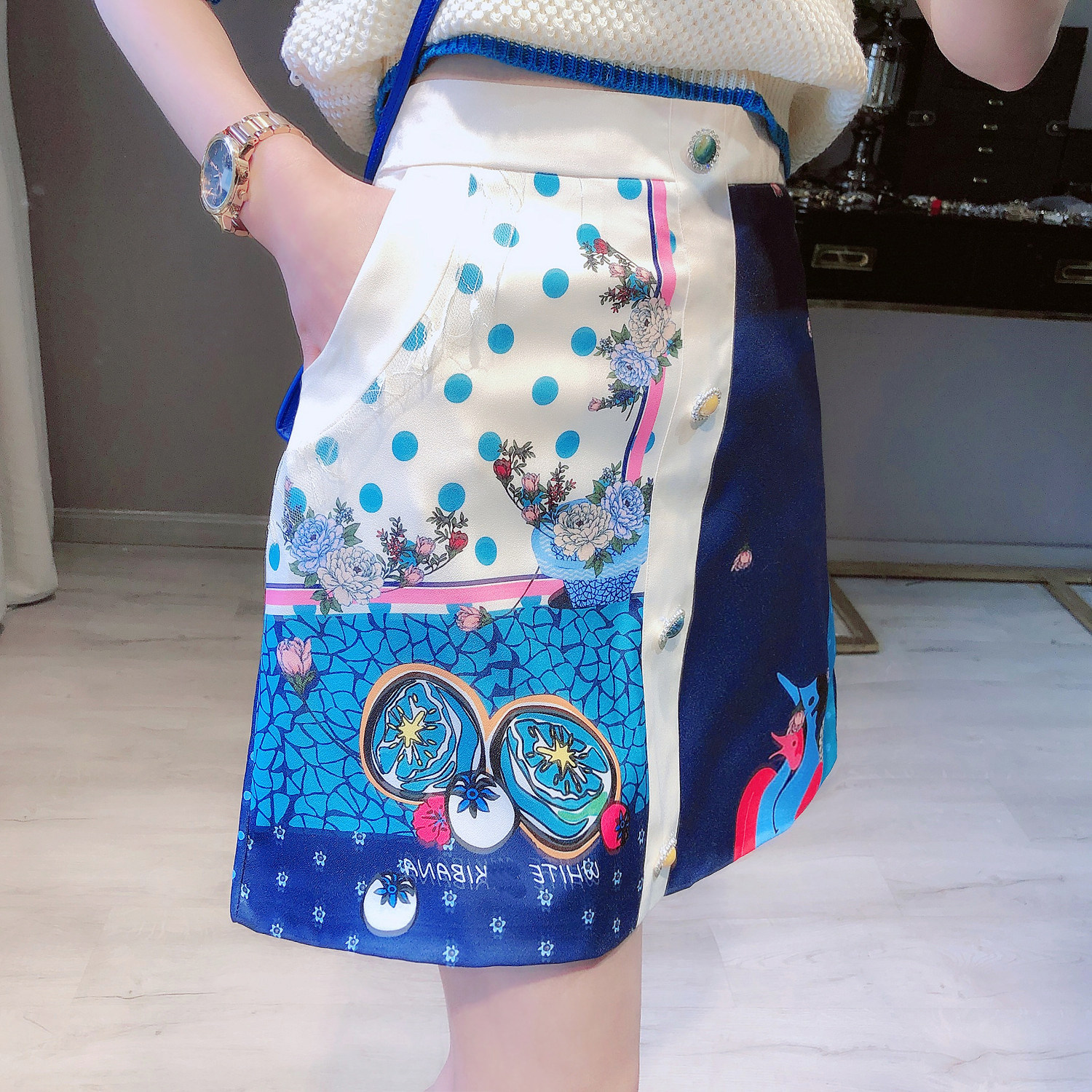 only you2020夏装韩版高腰半身裙 ONLY YOU只有你 定制半身裙