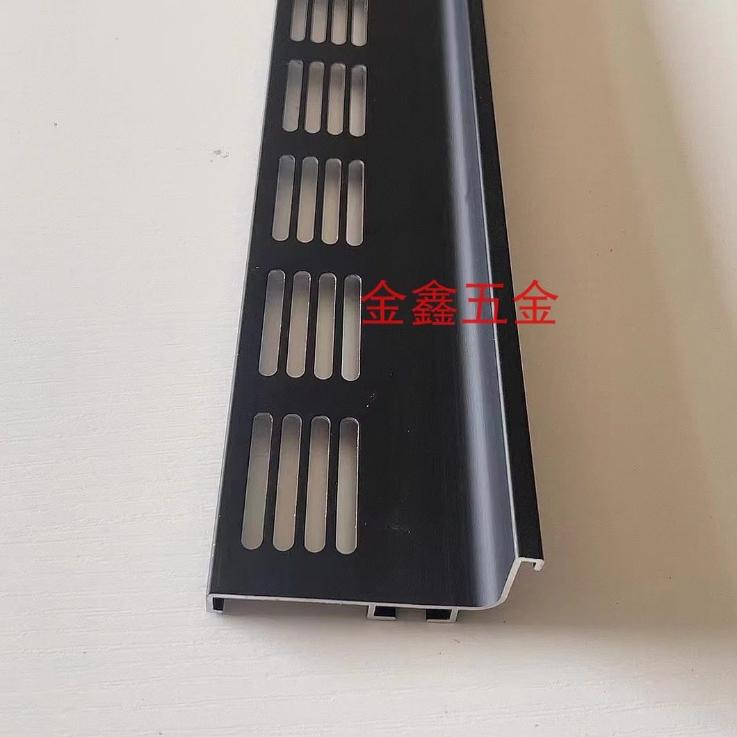 支持定制不断孔)橱柜地柜免拉手透气孔下柜铝合金鞋柜隐形L型拉手,淘宝优惠券,粉丝福利购,淘宝优惠卷