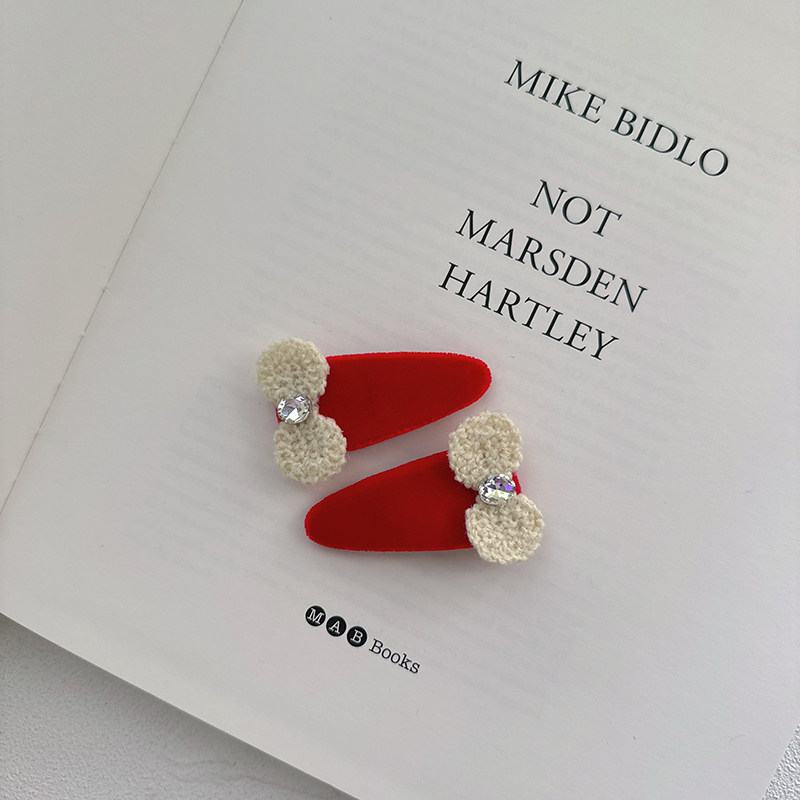 Little Ran 秋冬新款儿童可爱毛毡发夹女童侧边夹宝宝刘海夹发饰,淘宝优惠券,粉丝福利购,淘宝优惠卷