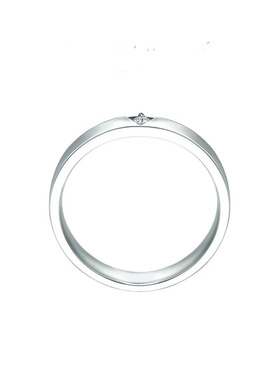 铃兰结婚简约纯银情侣对戒精致