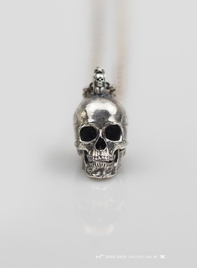 主师骷髅纯手工制作吊坠项链