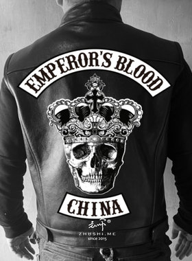 主师帝王之血系列机车酷帅暗黑风骷髅西海岸街头朋克皮马甲