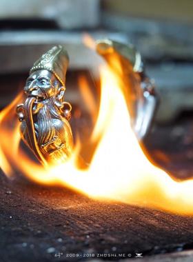 黑白无常手镯主师纯银实心手镯