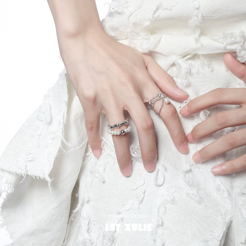 Оригинальное небольшое дизайнерское безразмерное кольцо подходит для мужчин и женщин, серебро 925 пробы