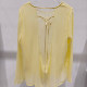 Sexy and elegant 2026 spring and summer style new georgette round neck top, versatile lace splicing long-sleeved sun protection blouse for women