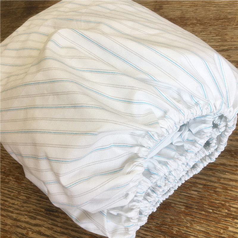 北欧清新外贸涤棉床笠出口床垫罩白色酒店床套1.8米席梦思保护罩