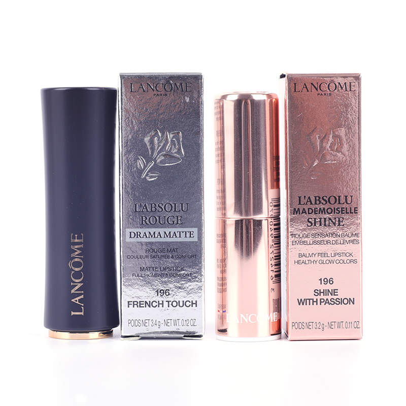 Lancome兰蔻菁纯丝绒雾面唇膏口红小蛮腰196/295/118 粉金289 299