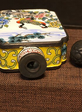古玩景泰蓝画珐琅鼻烟壶特色手工艺礼品送长辈送亲朋友商务礼品