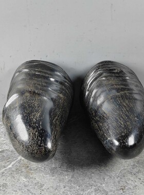 藏传老料实心角尖角老牛角原角尖把件野牛角雕刻角雕小摆件