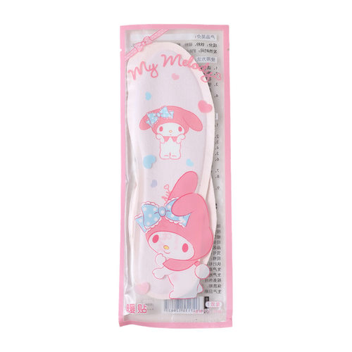 正版三丽鸥家族系列一次性发热鞋垫女自发热免充电暖脚鞋垫暖足贴 - 图3