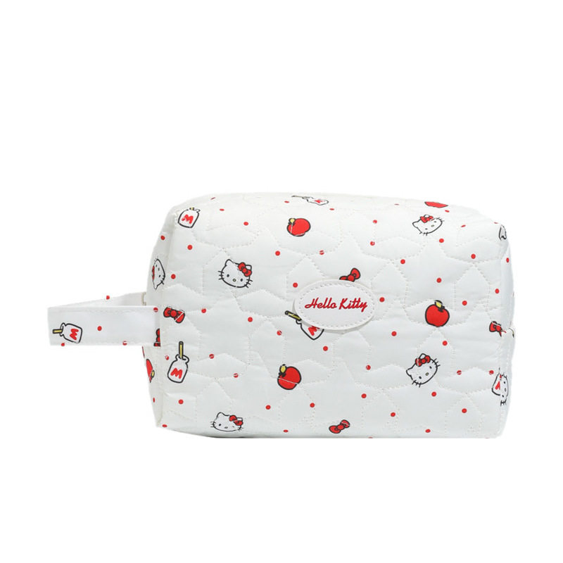 新款时尚云朵便携绗缝手提HelloKitty化妆包少女可爱旅行收纳包,淘宝优惠券,粉丝福利购,淘宝优惠卷