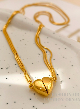 简约多层蛇骨链项链个性简约