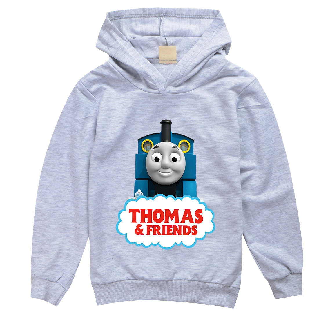 托马斯小火车Thomas长袖卫衣秋冬儿童2022连帽套头上衣宝宝秋装薄