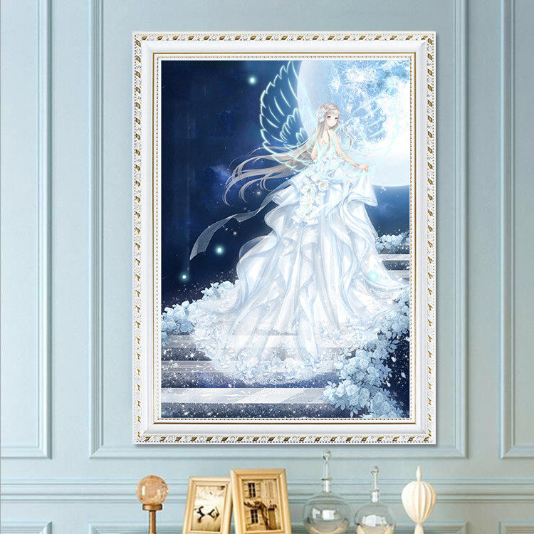 带框钻石画卧室小公主卡通动漫钻石绣十字绣满钻新款砖石绣配画框,淘宝优惠券,粉丝福利购,淘宝优惠卷