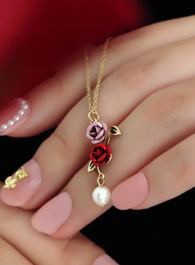 OSEWAYA项链日系樱花甜美春季精致少女花朵锁骨链饰品女生礼物