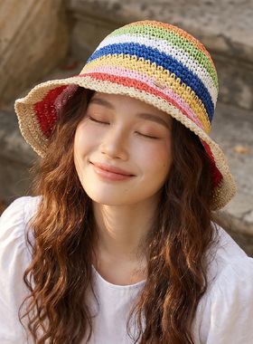 CACUSS夏季多巴胺甜美遮阳草帽