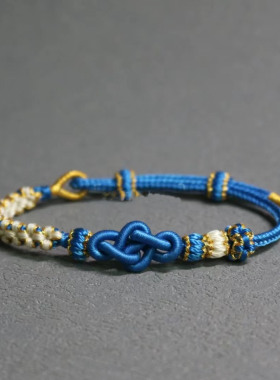 小红书同款如意结手绳成品可穿珠手绳高贵气质多色清新脱俗伴手礼