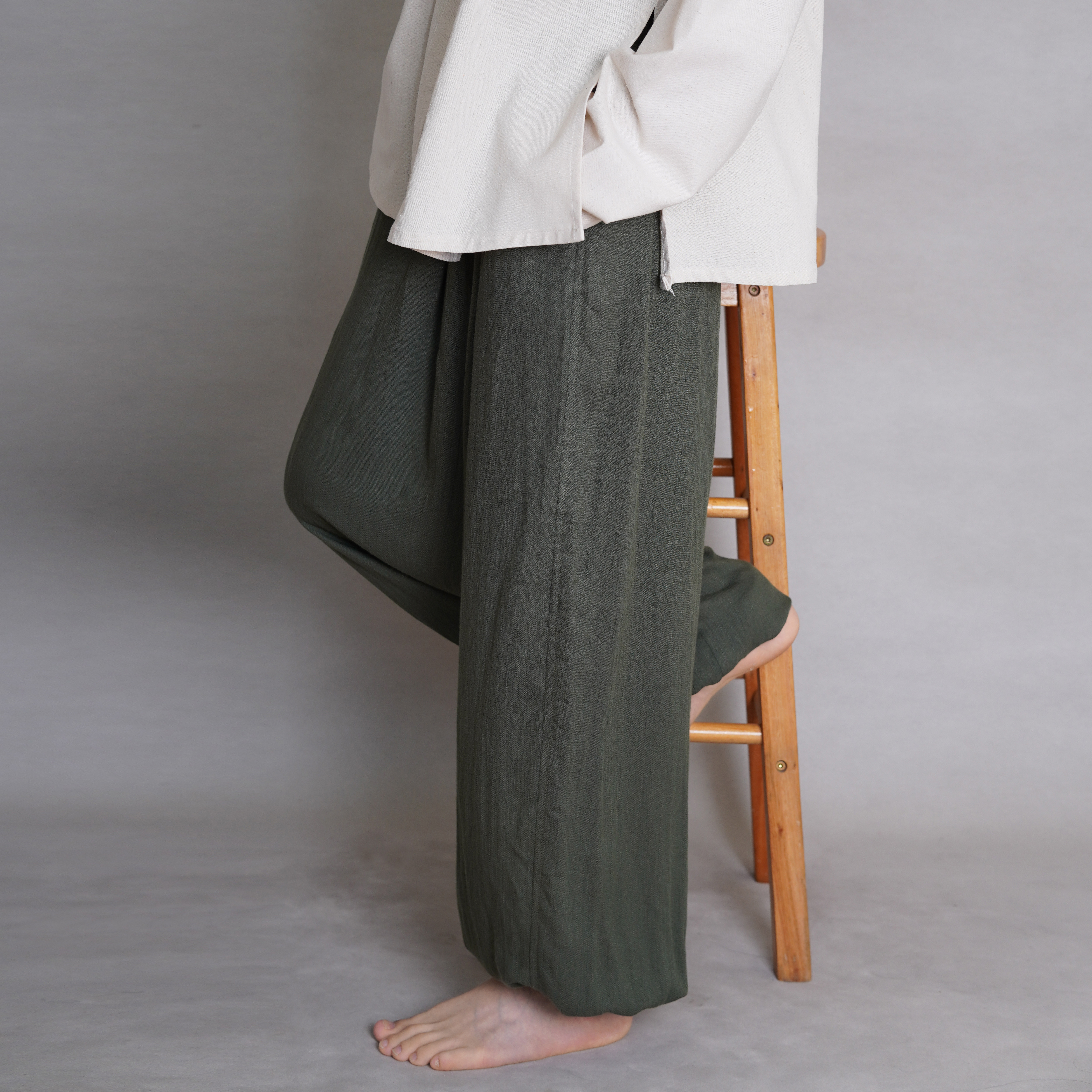 青山渐改良日常汉服宽松版型大裆裤国风素色布料灯笼裤男女春秋款,淘宝优惠券,粉丝福利购,淘宝优惠卷