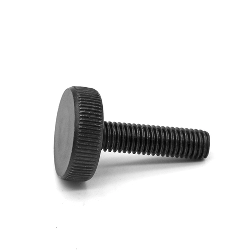GB835 Черная плоская плоская -головка цветочной ручной винт с закручиванием черный цинк.