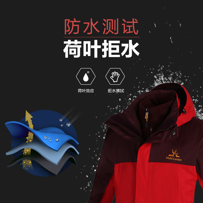 KL 牧高笛戶外徒步防風防水加厚三合一兩件套秋冬季沖鋒衣外套男女 KL 牧高笛戶外徒步防風防水加厚三合一兩件套秋冬季沖鋒衣外套男女