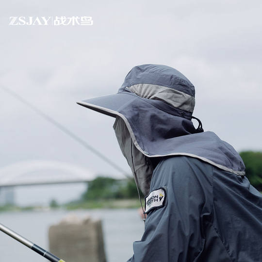 Sombrero táctico de protección solar para pesca profesional (cubierta completa para la cara)