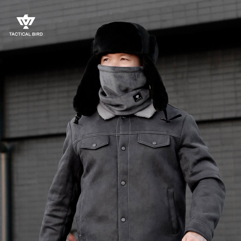 战术鸟冬季加绒加厚雷锋帽男大头围保暖棉帽子加大码保安护耳防风,淘宝优惠券,粉丝福利购,淘宝优惠卷