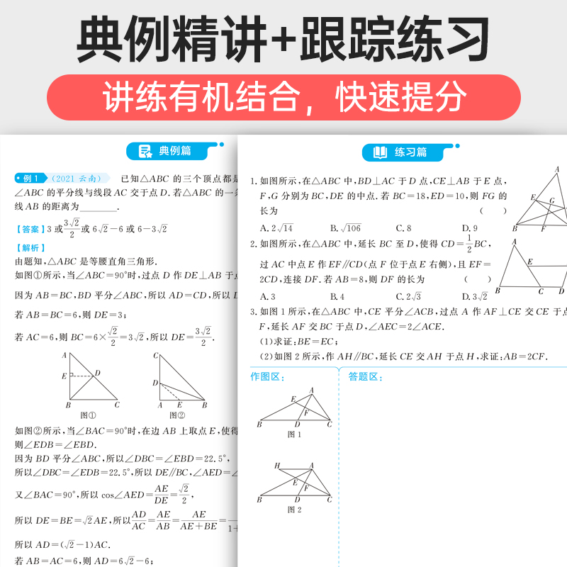 2024版蝶变中考数学压轴题精讲精练 挑战初中几何模型二次函数等压轴大题全解析高效专项星级训练丢分题解题模型