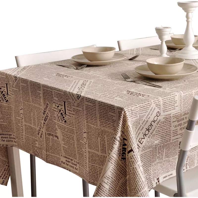 商超桌布开票书桌棉麻布艺复古ins英文报纸美食拍照超市卖场餐厅,淘宝优惠券,粉丝福利购,淘宝优惠卷