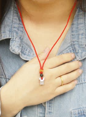 999足银十二生肖项链男女情侣