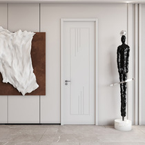 Rabbit baby free lacquer wood door modern minimalist indoor door custom-exempt paint-free eco-muted washroom door TBFM1526