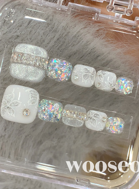 超火巨显白正流行夏天成品甲片