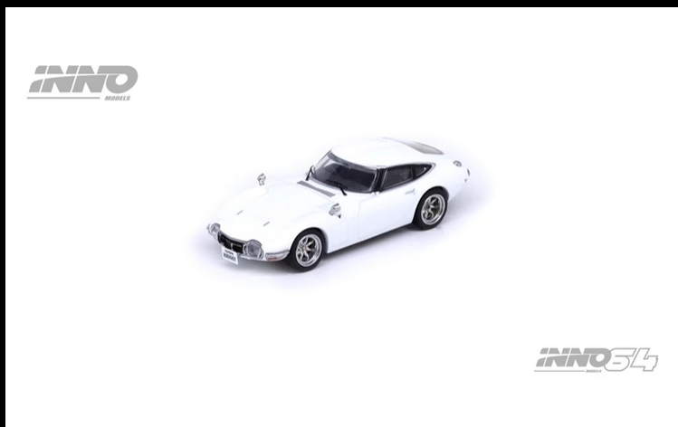 INNO 1:64丰田TOYOTA 2000GT MF10红黑仿真收藏礼品静态汽车模型-图0