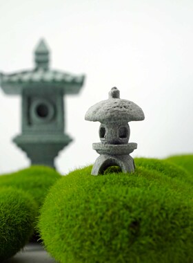 苔藓球植绒花园造景观饰品摆件
