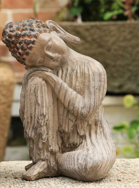 禅意花佛像如来中式摆件户外