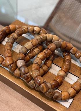 楼兰妖花库克年糕大肠单圈手串文玩时尚饰品佛珠手链百搭饰品盘玩