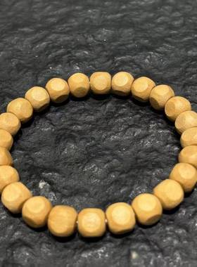 橘皮磨砂面猴头六方手串男女款文玩佛珠手链盘玩配饰品时尚百搭