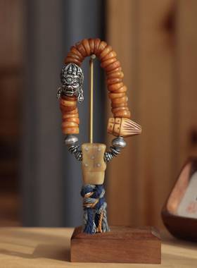 原创手作手串多宝银饰文玩手链复古质感男女个性配饰小众国风串饰