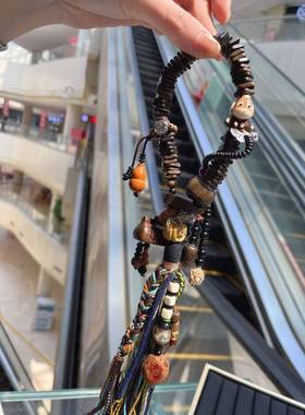 原创达拉干沉香手持搭配鹿角南瓜怪毛驴橄榄核骨沉香等配饰