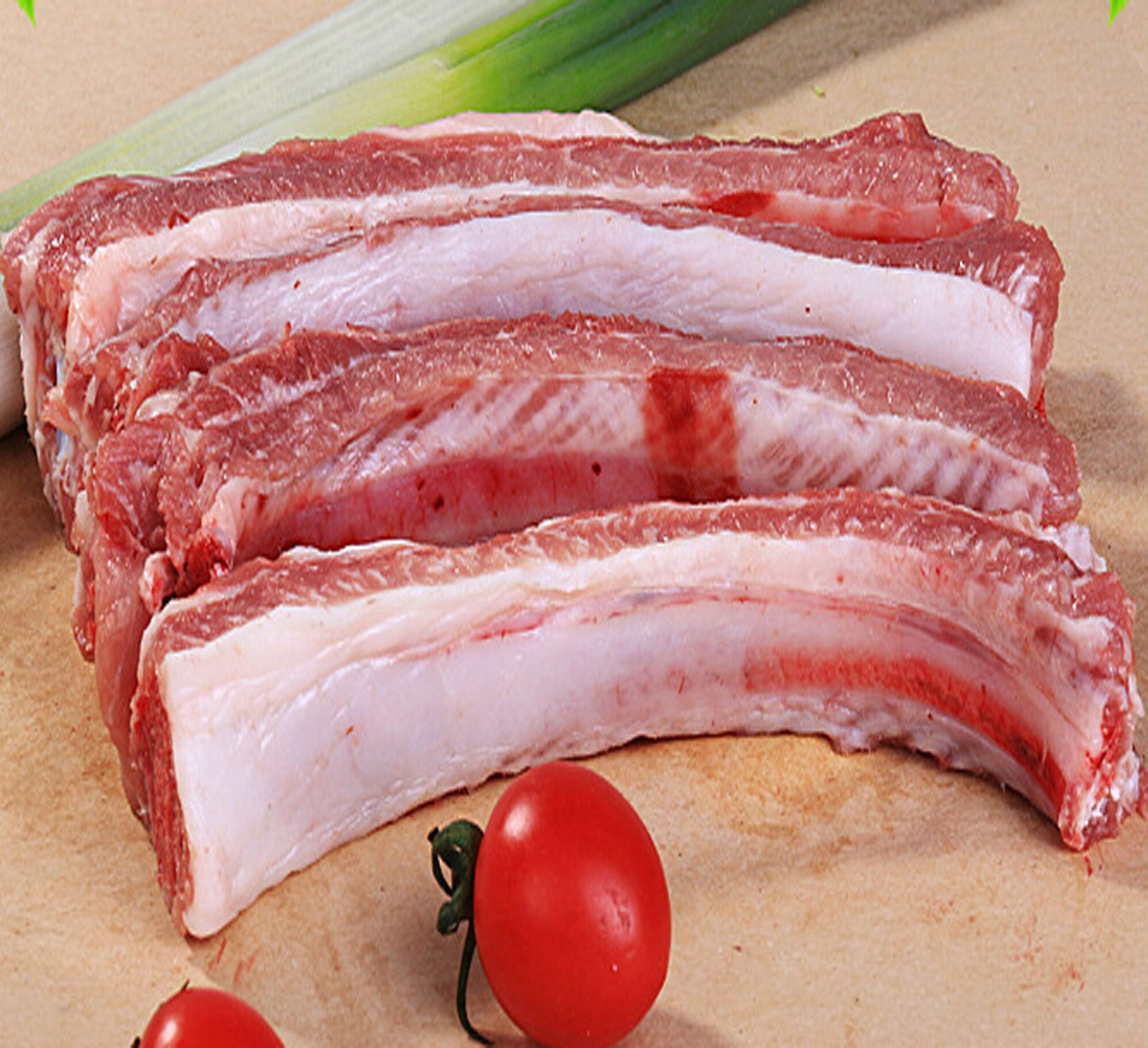 新鲜猪肋排农家散养现杀腌制生鲜排骨纯小排桥头排骨500g顺丰优惠