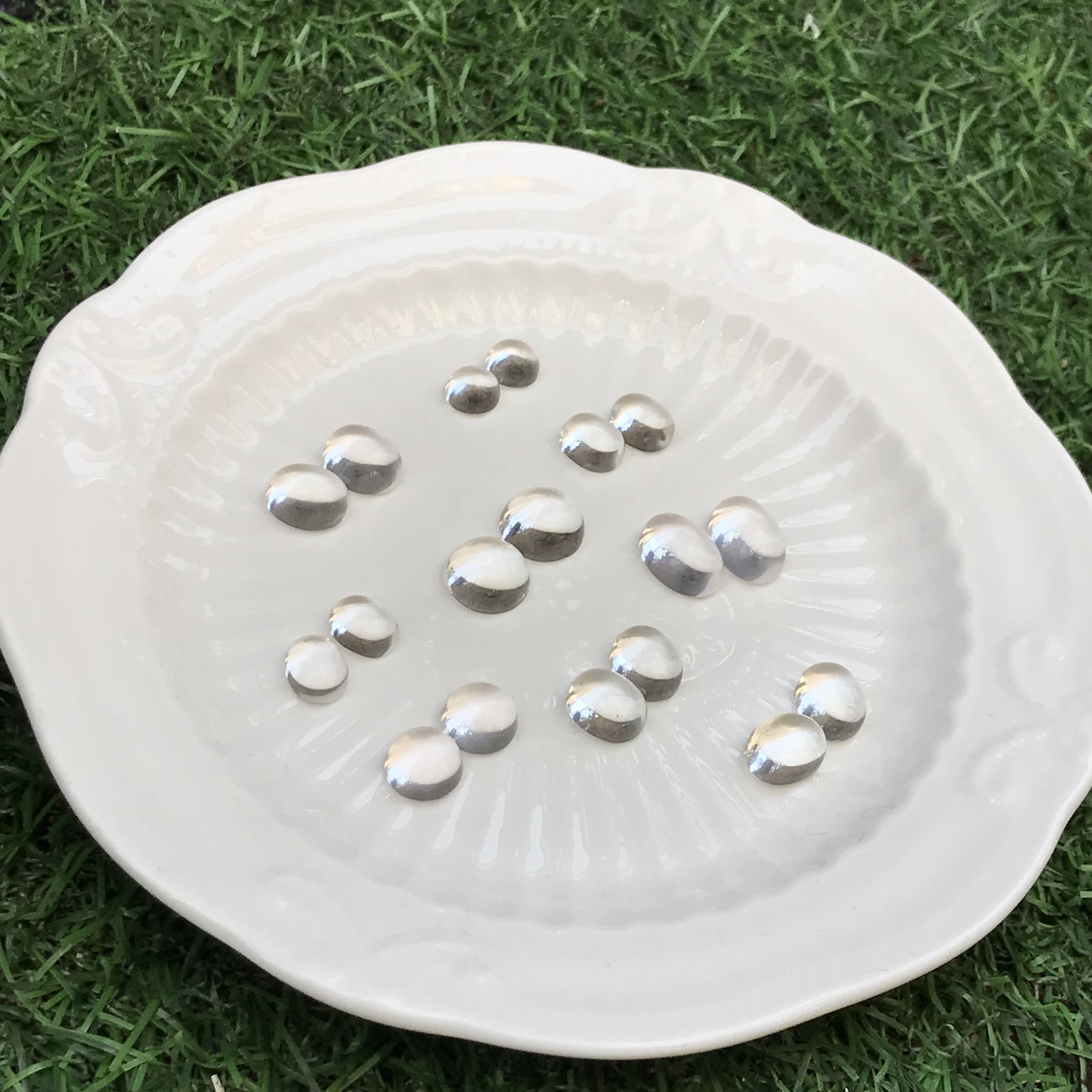 耳钉料！天然白水晶椭圆形蛋面裸石戒面镶嵌耳钉耳饰水晶棉裂体,淘宝优惠券,粉丝福利购,淘宝优惠卷