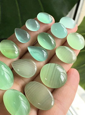 裸石戒面圆形水滴绕线无孔吊坠