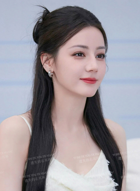 迪丽热巴同款双层小众耳圈耳环
