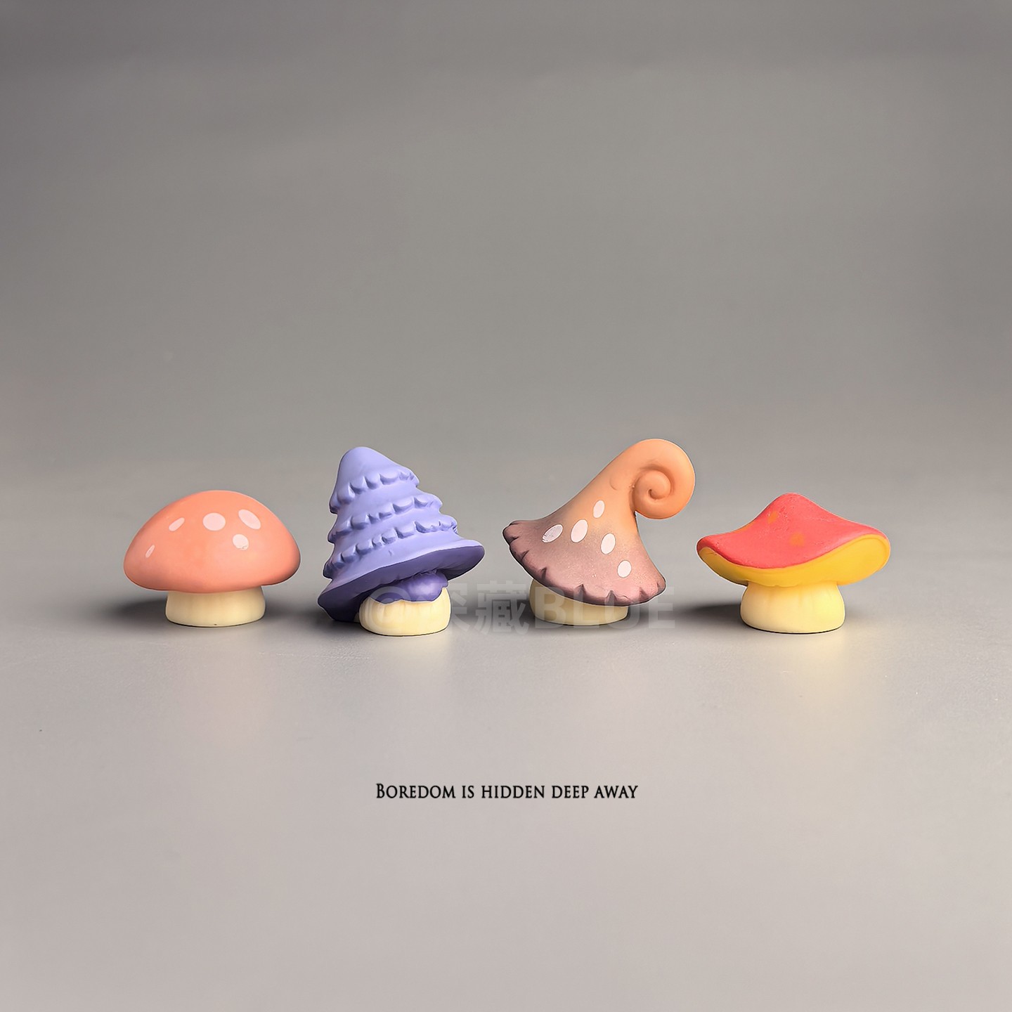 无聊了，摆几只优雅蘑菇治愈电脑桌面日式工位办公桌小摆件装饰品 - 图2