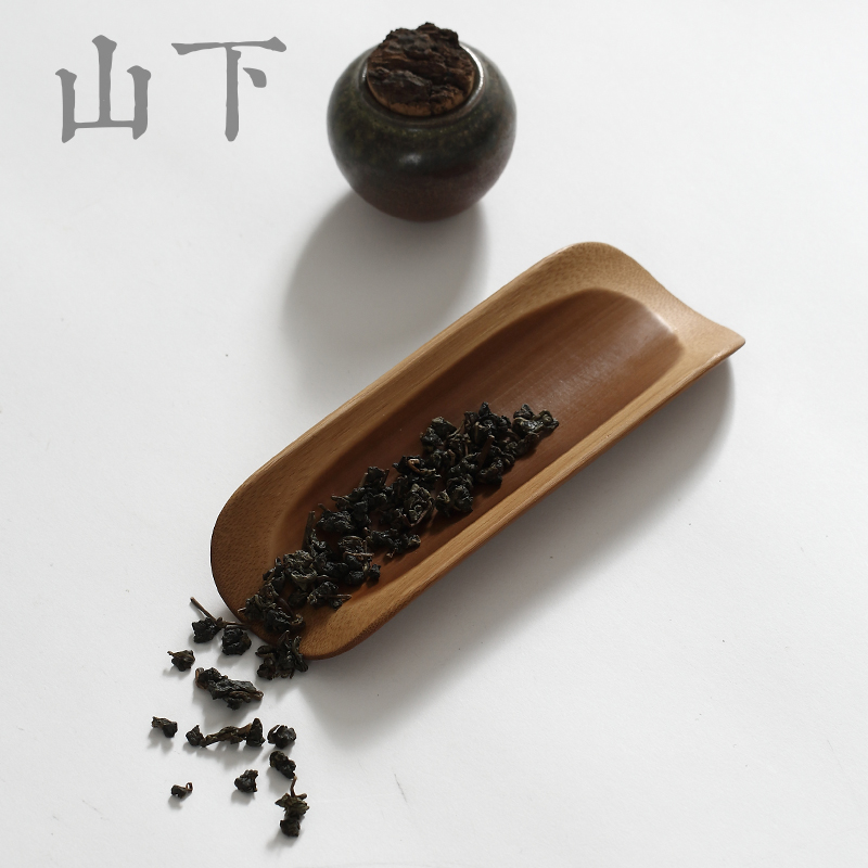 老竹茶则手工竹制茶夹茶针拨茶勺赏茶荷套组茶道六君子功夫茶配件-图1