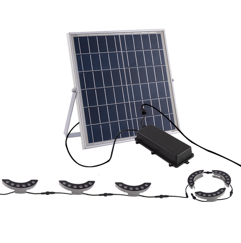 太阳能瓦片灯 抱树月牙凉亭屋顶投射古建筑瓦楞灯led户外防水射灯 - 图3