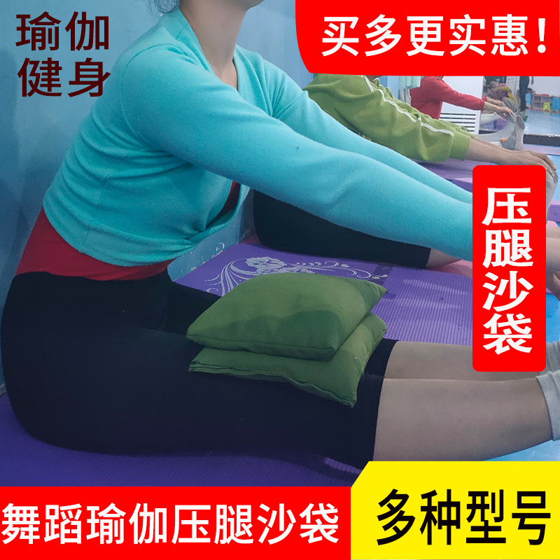 医用瑜伽舞蹈压腿沙袋学校舞馆用10斤20斤铁砂袋健身康复帆布沙袋 - 图0