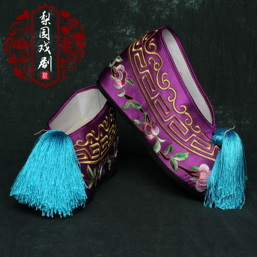 Opera Color Shoes hua dan new Internal High -Level Drama, вышитая цветочная площадка High Huadan обувь пеки