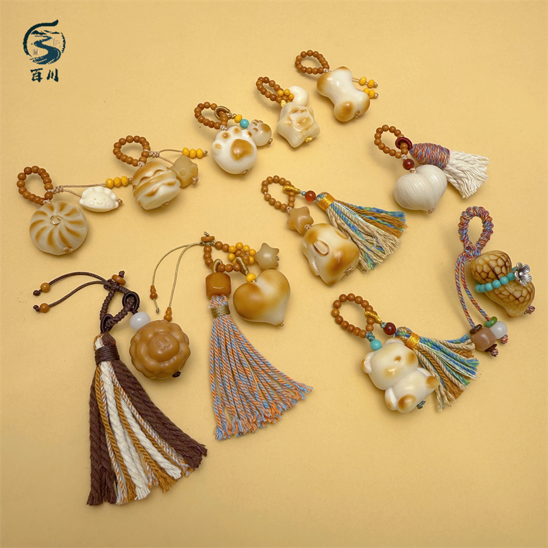 象牙果屁桃小熊猫爪diy手工编织手绳项链文玩佛珠配饰品隔串珠,淘宝优惠券,粉丝福利购,淘宝优惠卷