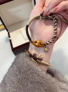 原创正宗鬼斧工回流老骨二饼手绳手链搭配diy纯铜扎基拉姆吊牌