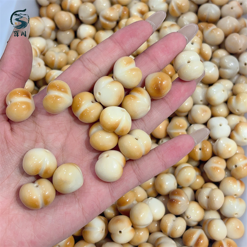 炭烤象牙果屁桃diy手工编织手绳项链文玩佛珠手串 配饰串珠隔珠,淘宝优惠券,粉丝福利购,淘宝优惠卷